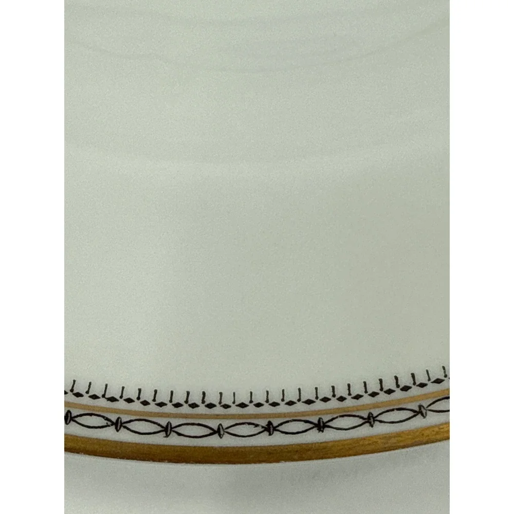 Heinrich & Co Dinner Plates 9.75in White Gold Selb Bavaria Fine China HC9‎